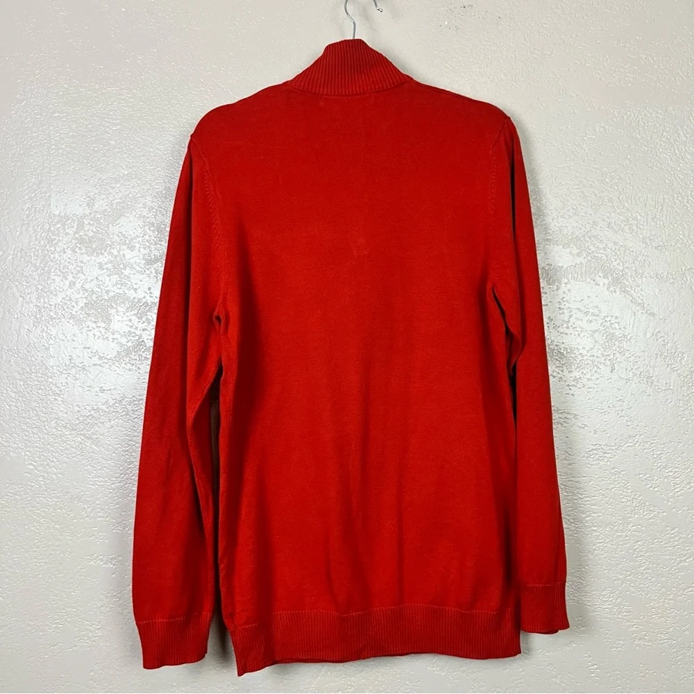 5 for $30 Old Navy Sweatshirt Sweater Pullover Quarter Zip Red Mens‎ Size M